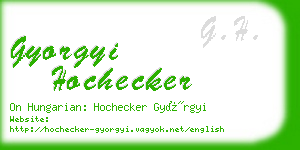 gyorgyi hochecker business card